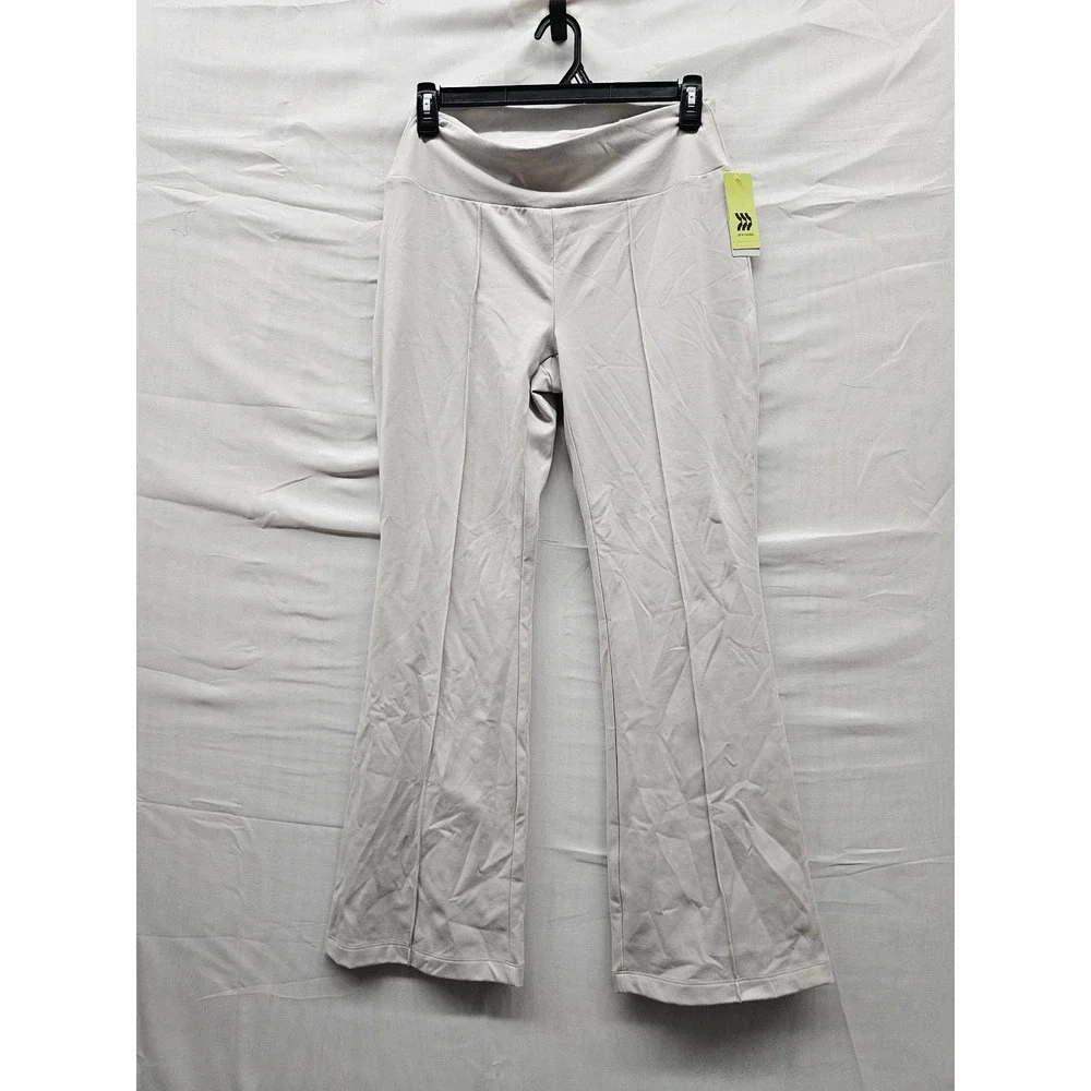 All in Motion Womens High Rise Flare Pants Gray Polyester Athletic Size XXL
